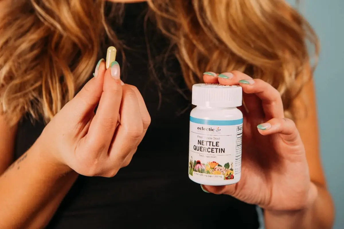 Eclectic Nettles Quercetin Herbal Supplement 90 Count | Supports Sinuses & Nasal Passages - view 5