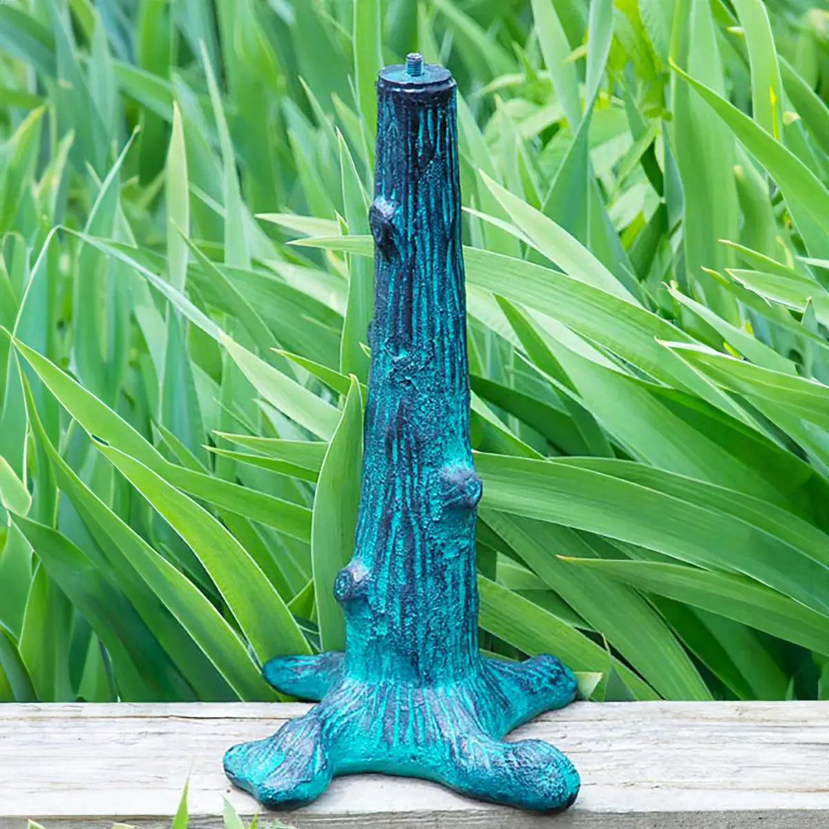 Rome Jewelers ITEM_STAND 16" Pedestal Cast Iron Antique Finish | Garden Sundial Base for Rome - view 2