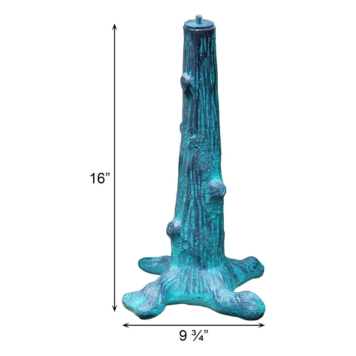 Rome Jewelers ITEM_STAND 16" Pedestal Cast Iron Antique Finish | Garden Sundial Base for Rome - view 3