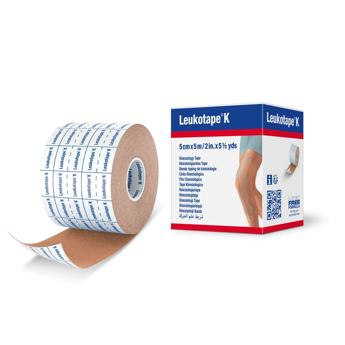 Leukotape K Kinesiology Tape 2 in x 5.5 yds | Water-Resistant, Skin-Friendly Support (70-120 chars) - main product image