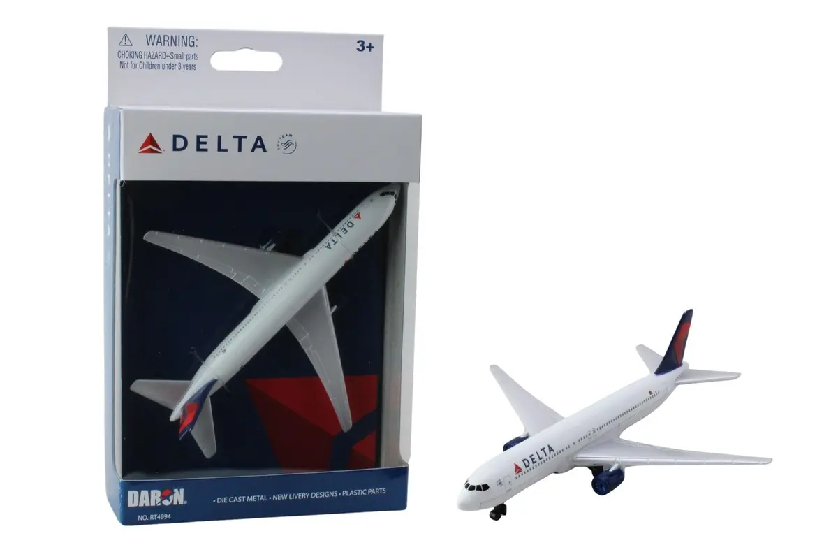 Daron Delta Air Lines Die-Cast Model Airplane Toy | Authentic Aviation Collectible for Kids & Collectors - main product image