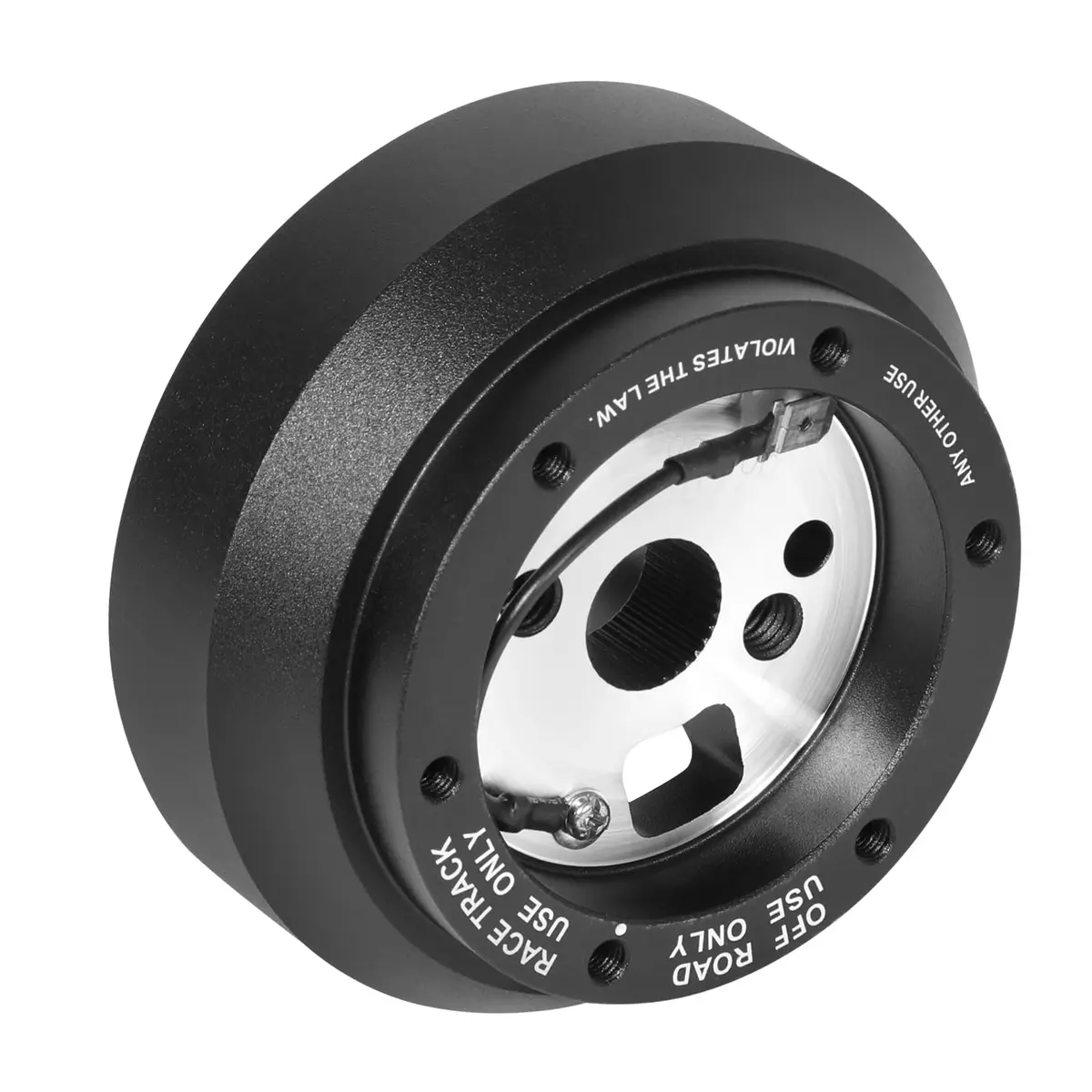 NRG Innovations NRG-SRK-170H Racing Style Steering Wheel Quick Release Short Hub Adapter, 6 X 70mm Bolt Pattern, Black Body | Durable, Vehicle-Specific Fit - view 7