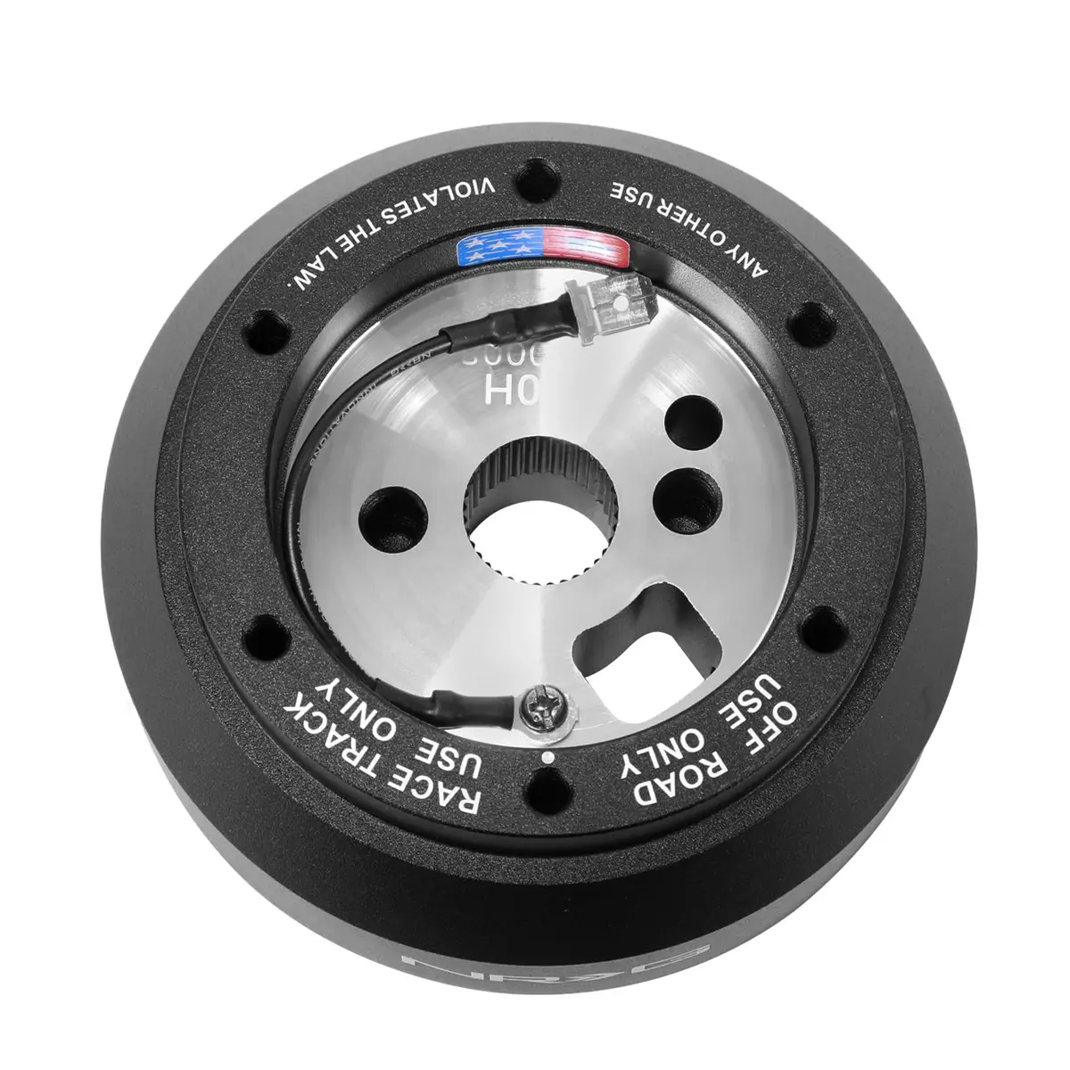 NRG Innovations NRG-SRK-170H Racing Style Steering Wheel Quick Release Short Hub Adapter, 6 X 70mm Bolt Pattern, Black Body | Durable, Vehicle-Specific Fit - view 3