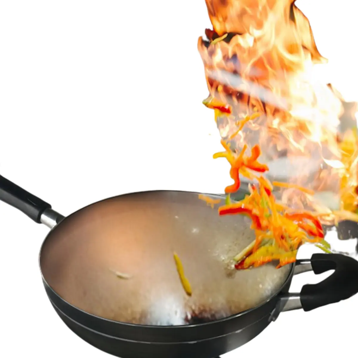 Bene Casa Wok 12-inch Aluminum Non-Stick Stir-Fry Pan | Stay Cool Double Handle Oven Safe - view 5