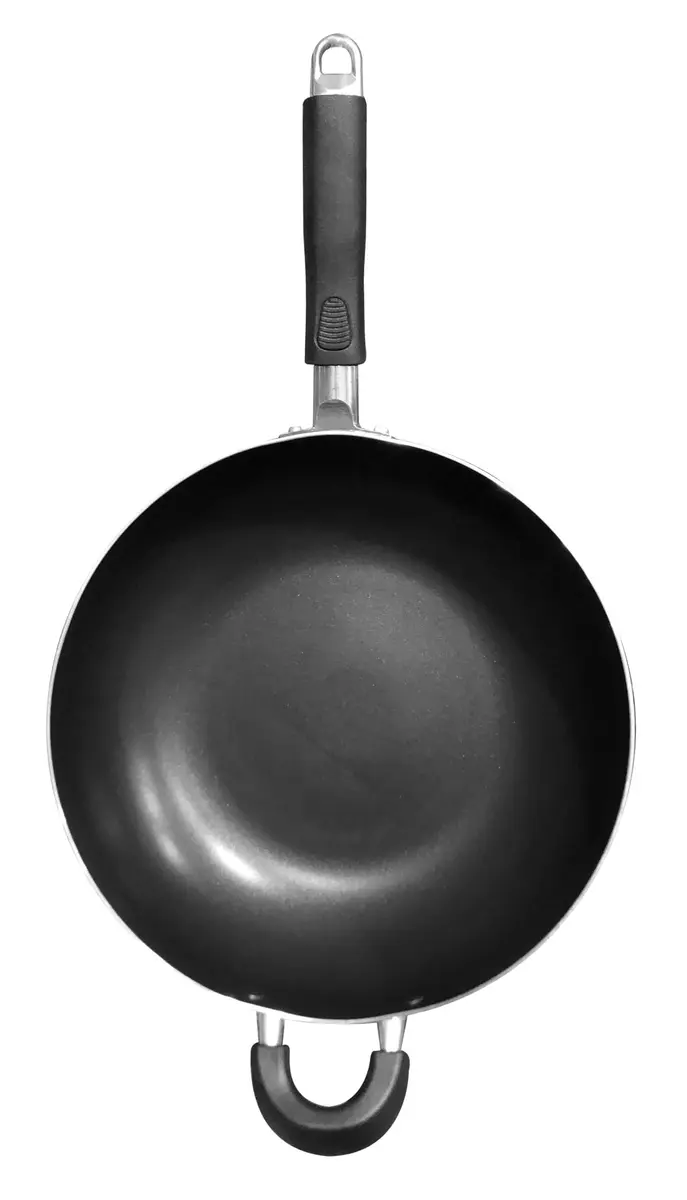 Bene Casa Wok 12-inch Aluminum Non-Stick Stir-Fry Pan | Stay Cool Double Handle Oven Safe - view 9