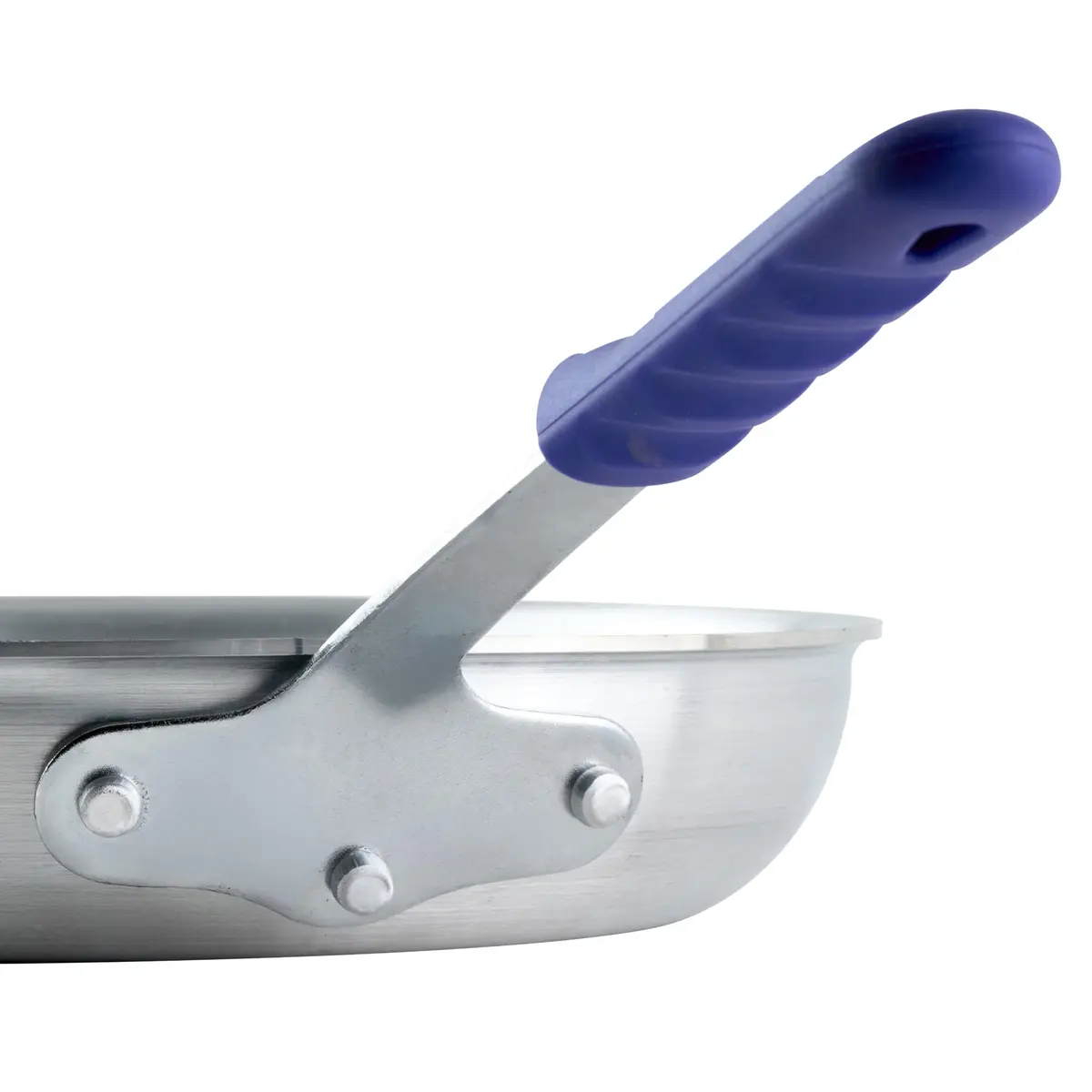 Winco 12" Aluminium Fry Pan with Cool Touch Handle | Natural Finish for Saute & Frying - view 4