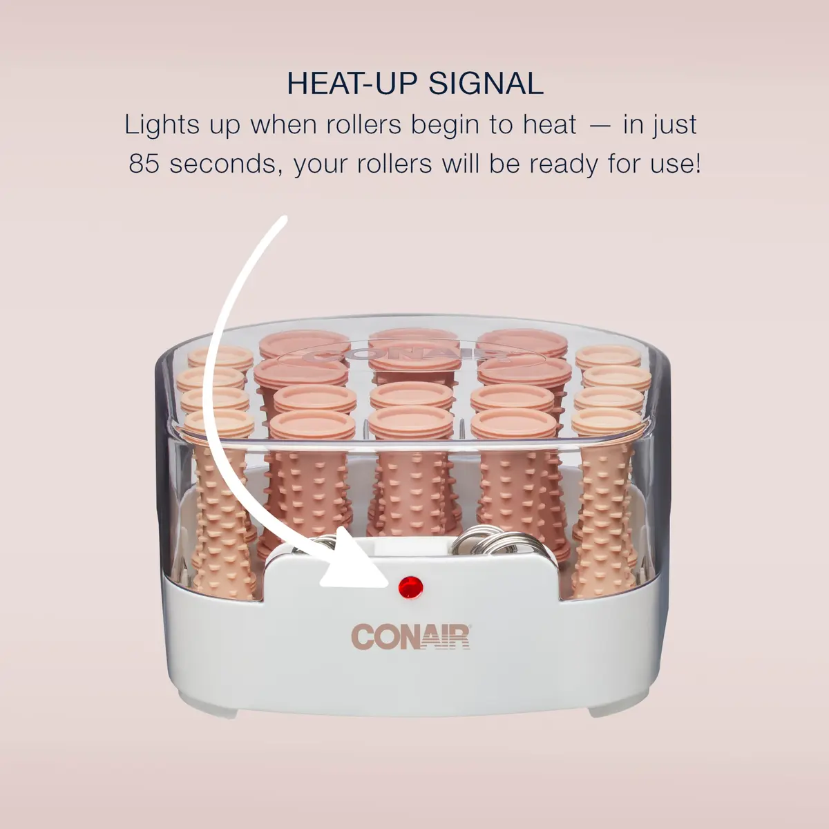 Conair Hair Rollers 20 Piece Set | Multi Size Curlers for All Hair Types with Compact Design - view 6