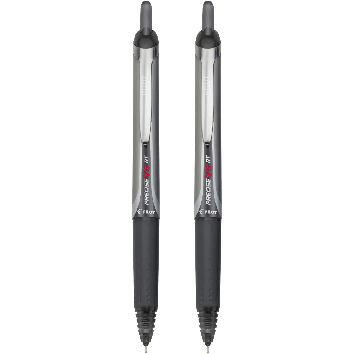 Pilot Precise V5 RT Rollerball Pens, Extra Fine 0.5mm Black, Pack of 2 | Smooth Ink Flow for Office & Journaling - view 2