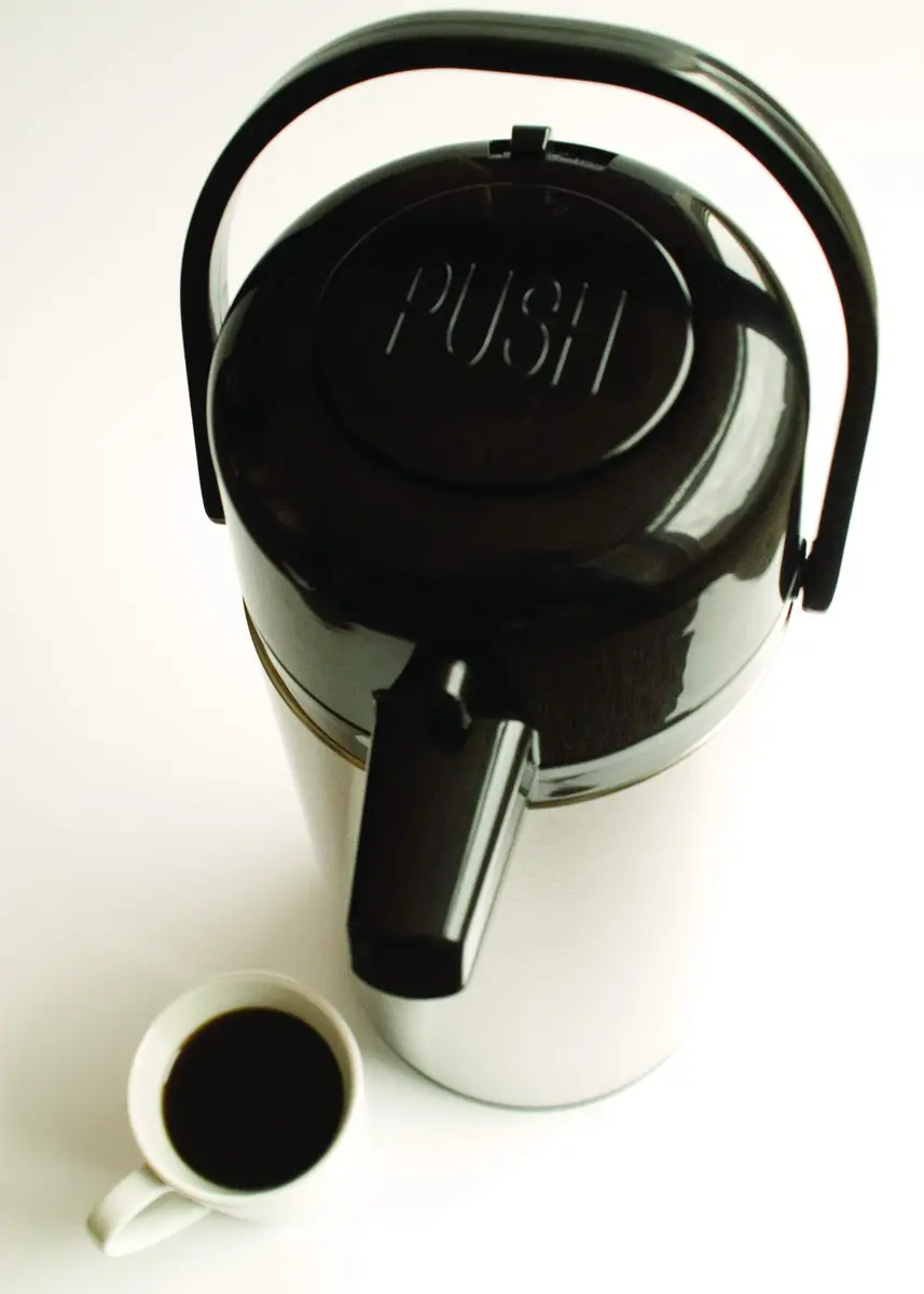 Service Ideas Eco-Air Airpot with Pump Lid, 64.2oz | Keeps beverages warm 6-8 hrs, Glass Vacuum Insulated - view 2