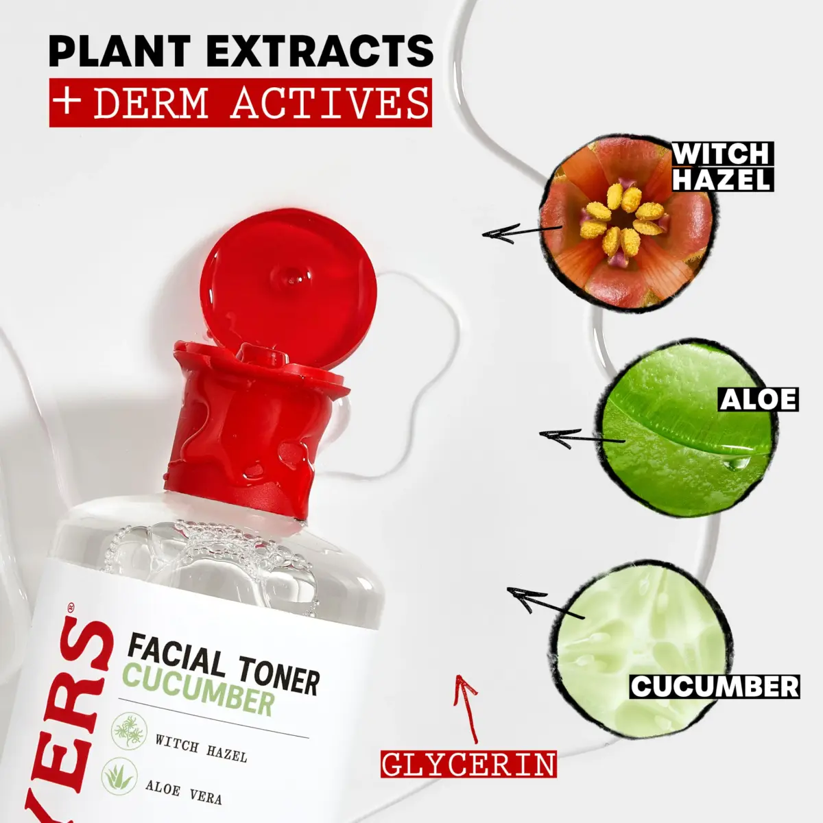 THAYERS Alcohol-Free Hydrating Cucumber Witch Hazel Facial Toner 355ml (12 Fl Oz) | Dermatologist Tested & Recommended - view 5