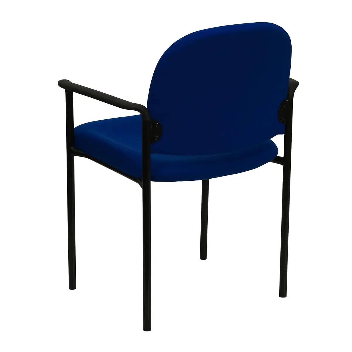 Flash Furniture Steel Stackable Reception Chair with Arms, Navy | Ergonomic, Heavy Duty Steel Frame, 5 Chairs Stackable - view 5