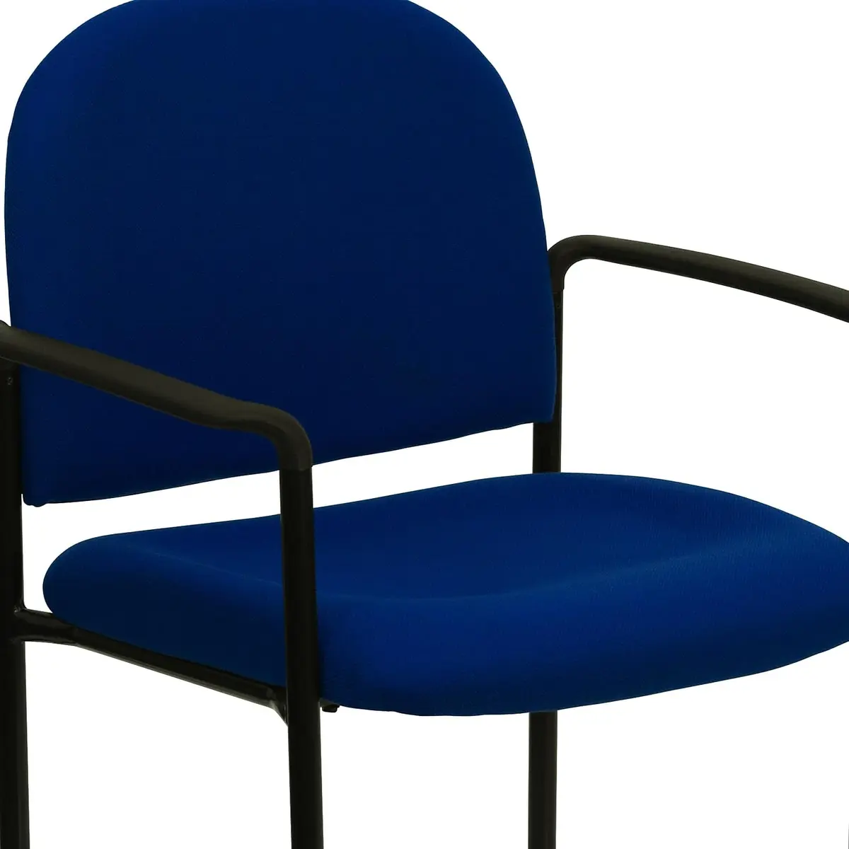 Flash Furniture Steel Stackable Reception Chair with Arms, Navy | Ergonomic, Heavy Duty Steel Frame, 5 Chairs Stackable - view 6