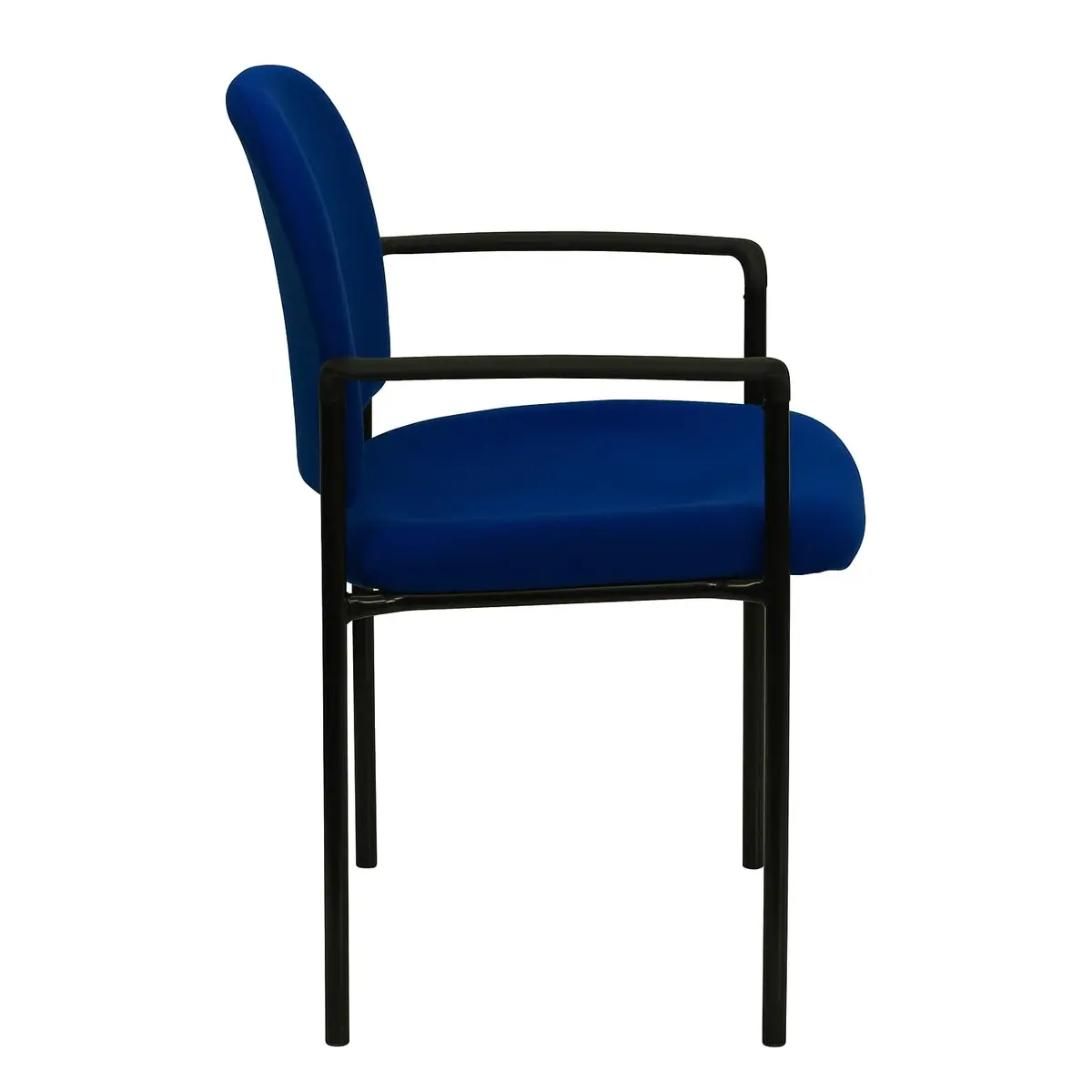 Flash Furniture Steel Stackable Reception Chair with Arms, Navy | Ergonomic, Heavy Duty Steel Frame, 5 Chairs Stackable - view 7