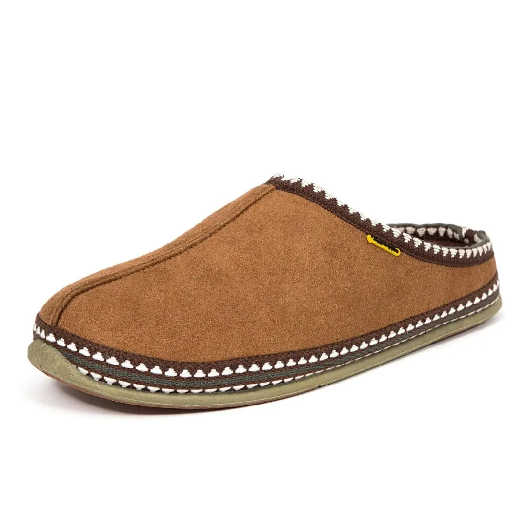 Deer Stags Men's Wherever Microsuede Slipper Chestnut 9 | Comfort & Warmth for Home & Errands - main product image