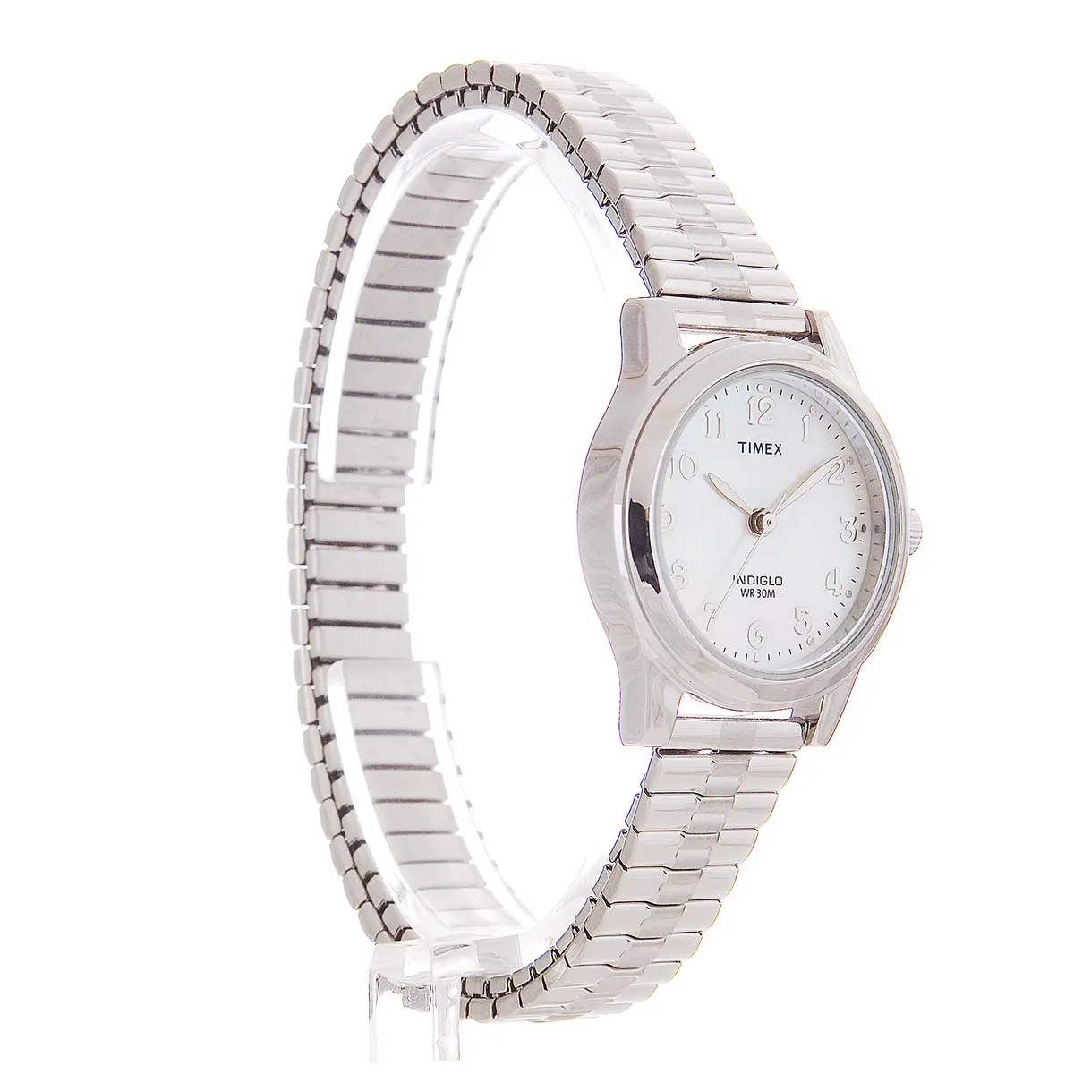 Timex Women's Essex Avenue Silver-Tone Stainless Steel Watch | Elegant 25mm Dial & Indiglo Light - view 3