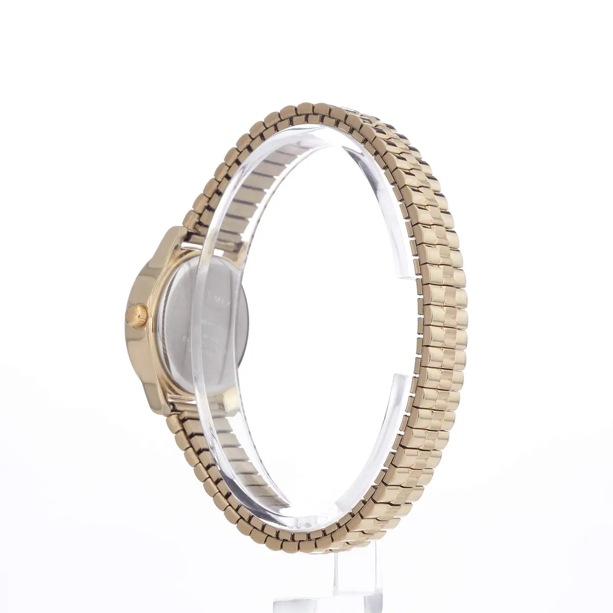 Timex Women's Essex Avenue Gold-Tone Stainless Steel Watch | 25mm Brass Case & Indiglo Light - view 3