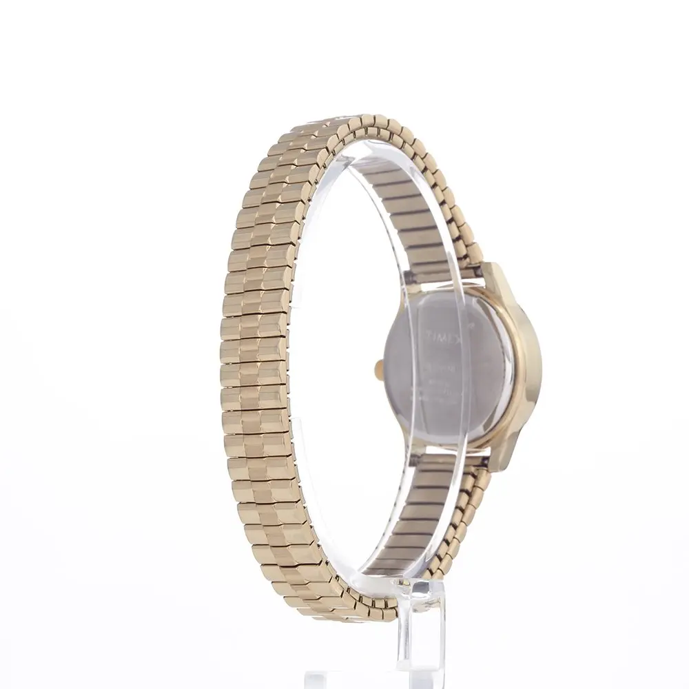 Timex Women's Essex Avenue Gold-Tone Stainless Steel Watch | 25mm Brass Case & Indiglo Light - view 4
