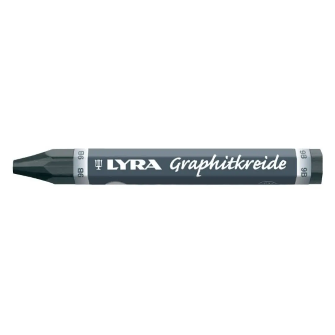 Lyra Graphite Crayons - 9B Graphite Stick Crayons, 13mm Diameter (Set of 12) | Professional Grade Drawing & Shading Sticks - view 2