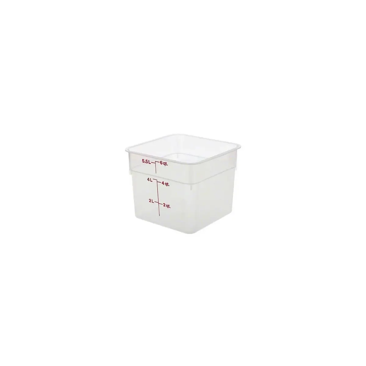 Cambro Classic Series Square Food Storage Container 6 QT (5.7L) | Airtight & Stain-Resistant for Indian Kitchens - main product image