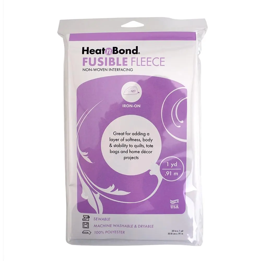 HeatnBond Fusible Fleece Iron-On Interfacing 20 Inches x 1 Yard | Lower Loft Support for Bags & Decor - view 2