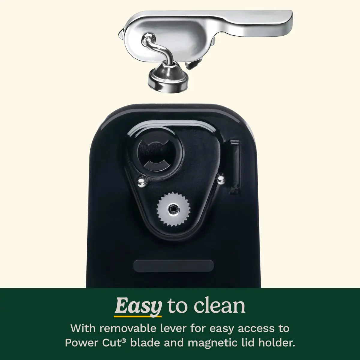 Cuisinart Electric Can Opener, One-Touch Operation, Nonslip Base, Black | 60W Automatic Kitchen Tool - view 5