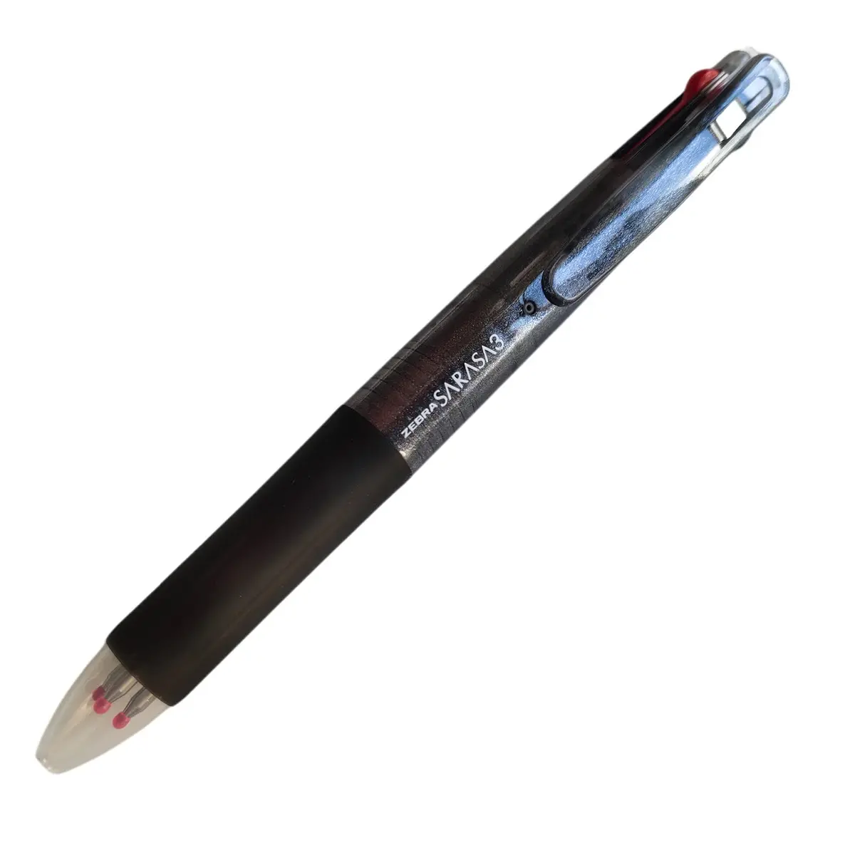 ゼブラ Sarasa 3 Gel Ballpoint Pen, 3-Color Refillable, 14.2g | Waterfast, Air-Tite, 5.6" - main product image