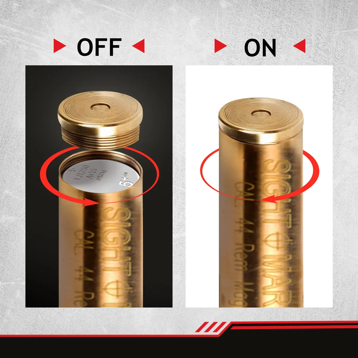 Sightmark .44 Magnum Boresight with Red Laser | Accurate Rifle Zeroing Tool for Hunting & Shooting - view 6