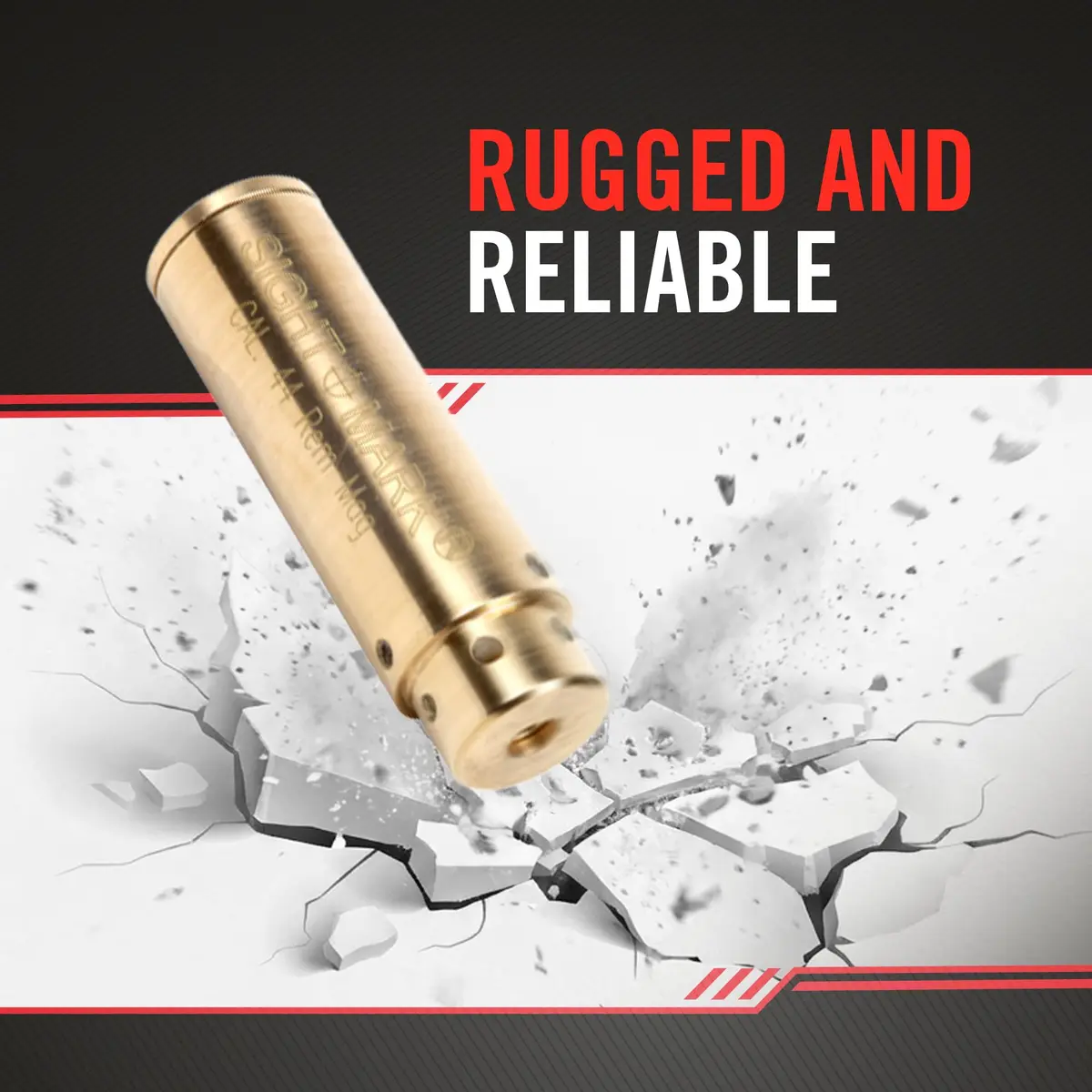 Sightmark .44 Magnum Boresight with Red Laser | Accurate Rifle Zeroing Tool for Hunting & Shooting - view 4