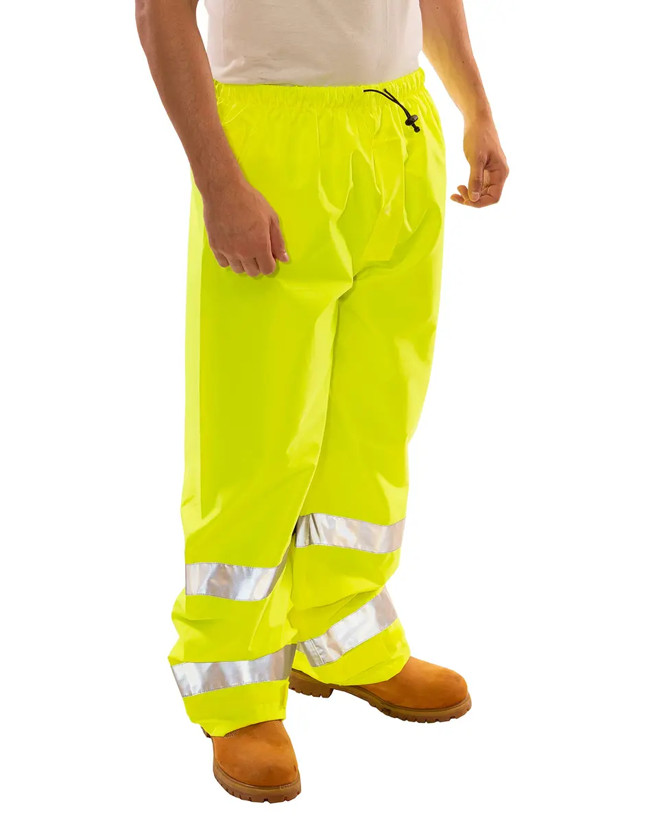 Tingley Vision P23122 High Visibility Safety Pants, 2X, Fluorescent Yellow-Green | ANSI 107 Class E Breathable Workwear - view 3