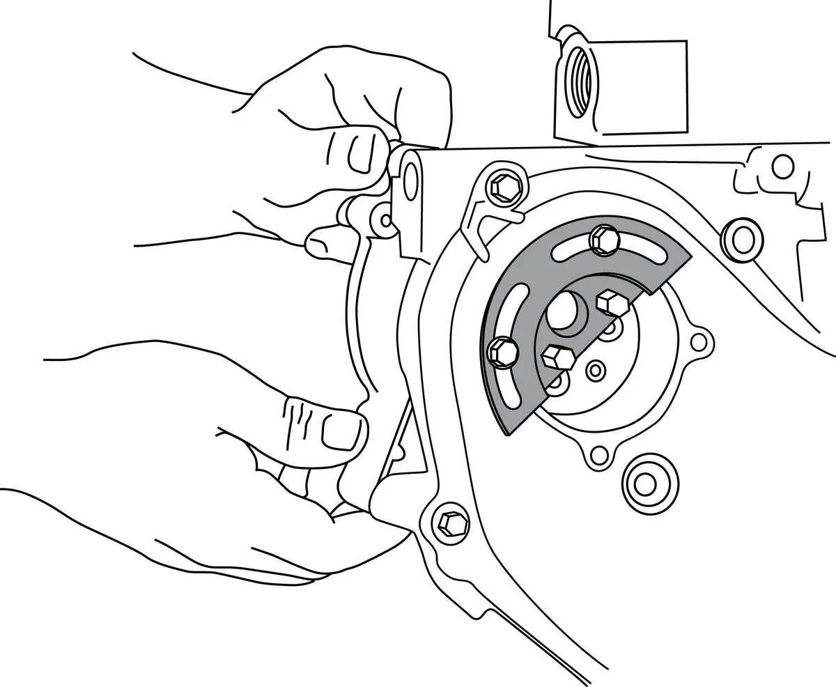 Lisle Water Pump Sprocket Holder for GM Ecotec | Half-Moon Metal Tool for Water Pump & Timing Chain - view 2