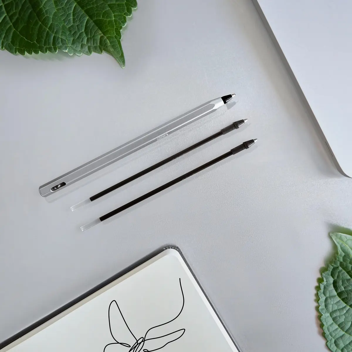 BIC Cristal ReNew Re-Fillable Pen & 2 Refills | Smooth, Refillable, 1.0mm Point - view 2