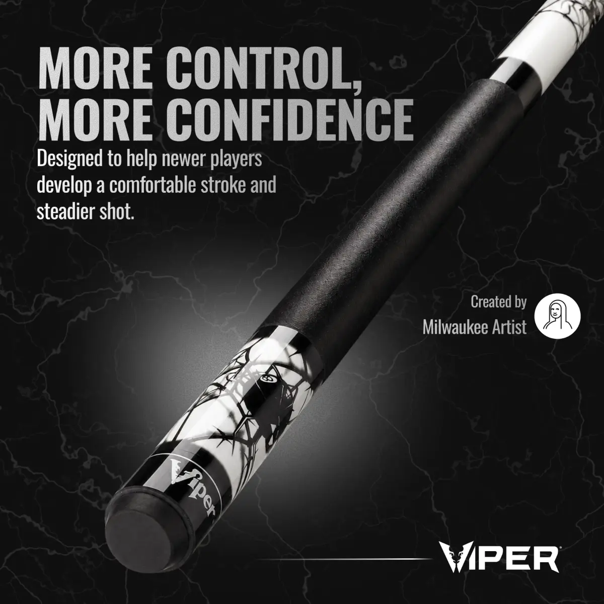 Viper Junior 48" Spider Pool Cue Stick | 16 Oz (454g) Canadian Maple Wood - view 4