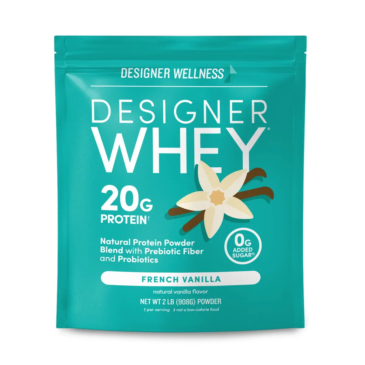 Designer Wellness Vanilla 2 lb Protein Powder | Supports Lean Muscle & Recovery - main product image
