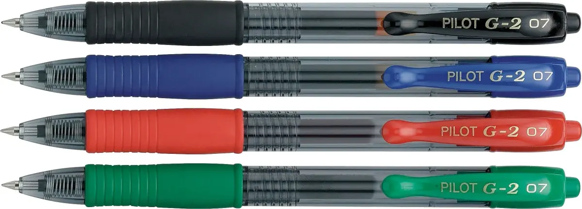 PILOT G2 Gel Ink Pens, Assorted Colors, 0.7mm Fine Point, 4-Pack | Smooth Writing & Long-Lasting Ink - view 2