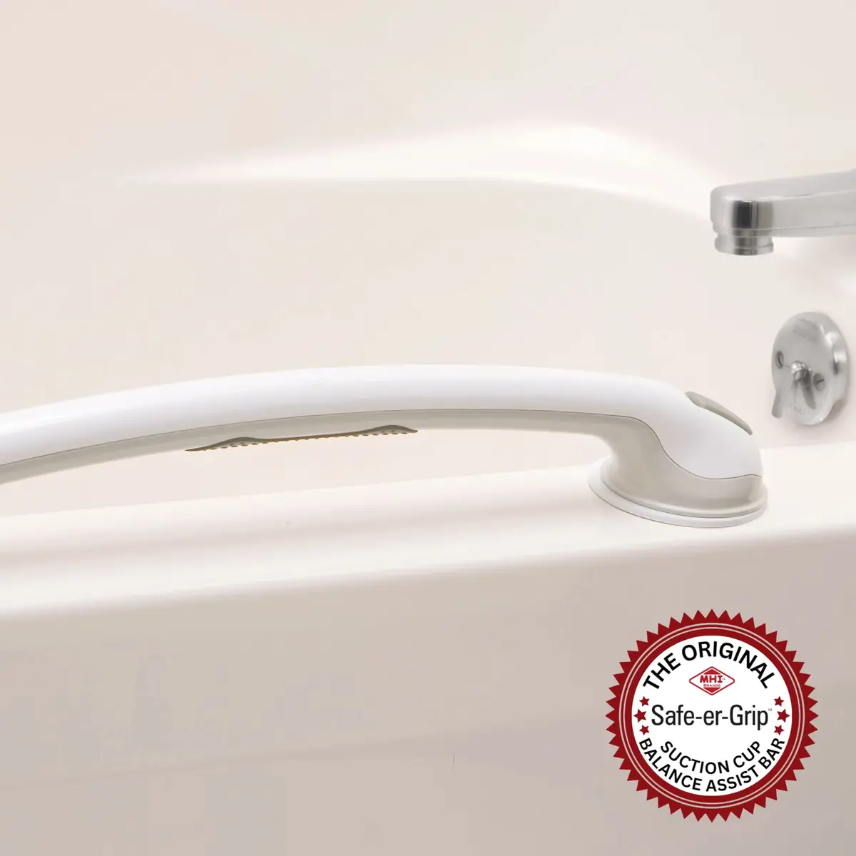 Safe-er-Grip 24-Inch Suction Cup Balance Assist Bar for Bath & Shower | Bathroom Safety Aid - view 3