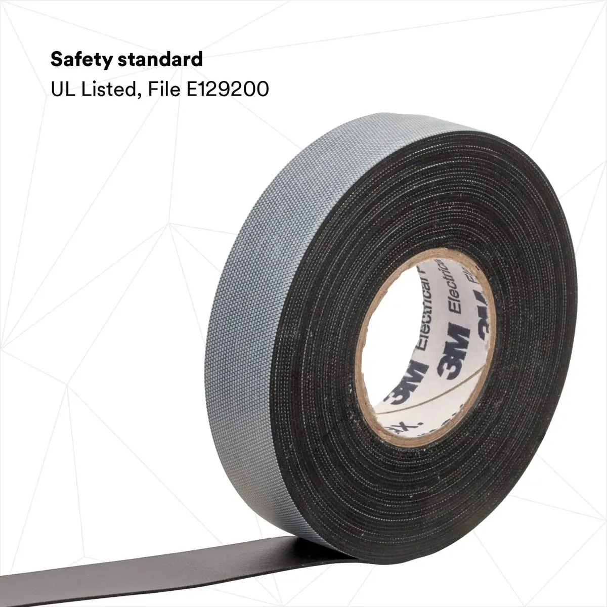3M Temflex Rubber Splicing Tape 2155, 3.8 cm x 6.7 m (1-1/2 in x 22 ft) Black | Insulates Up to 600V - view 4