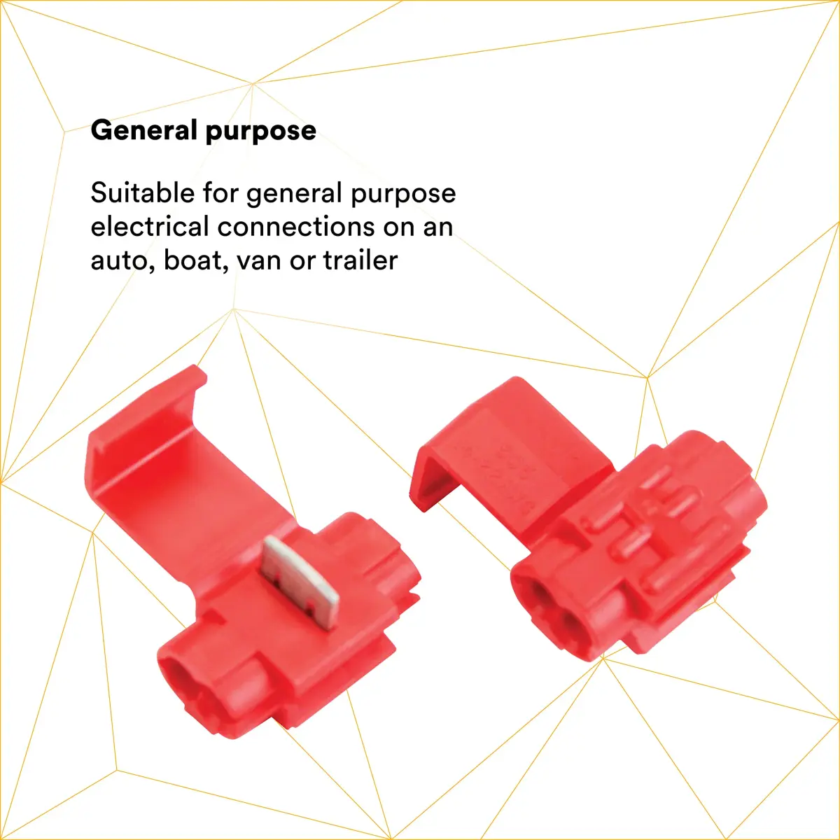 3M Scotchlok Electrical IDC 558-BULK Connector 22-16 AWG Red | 500 Pack - view 2