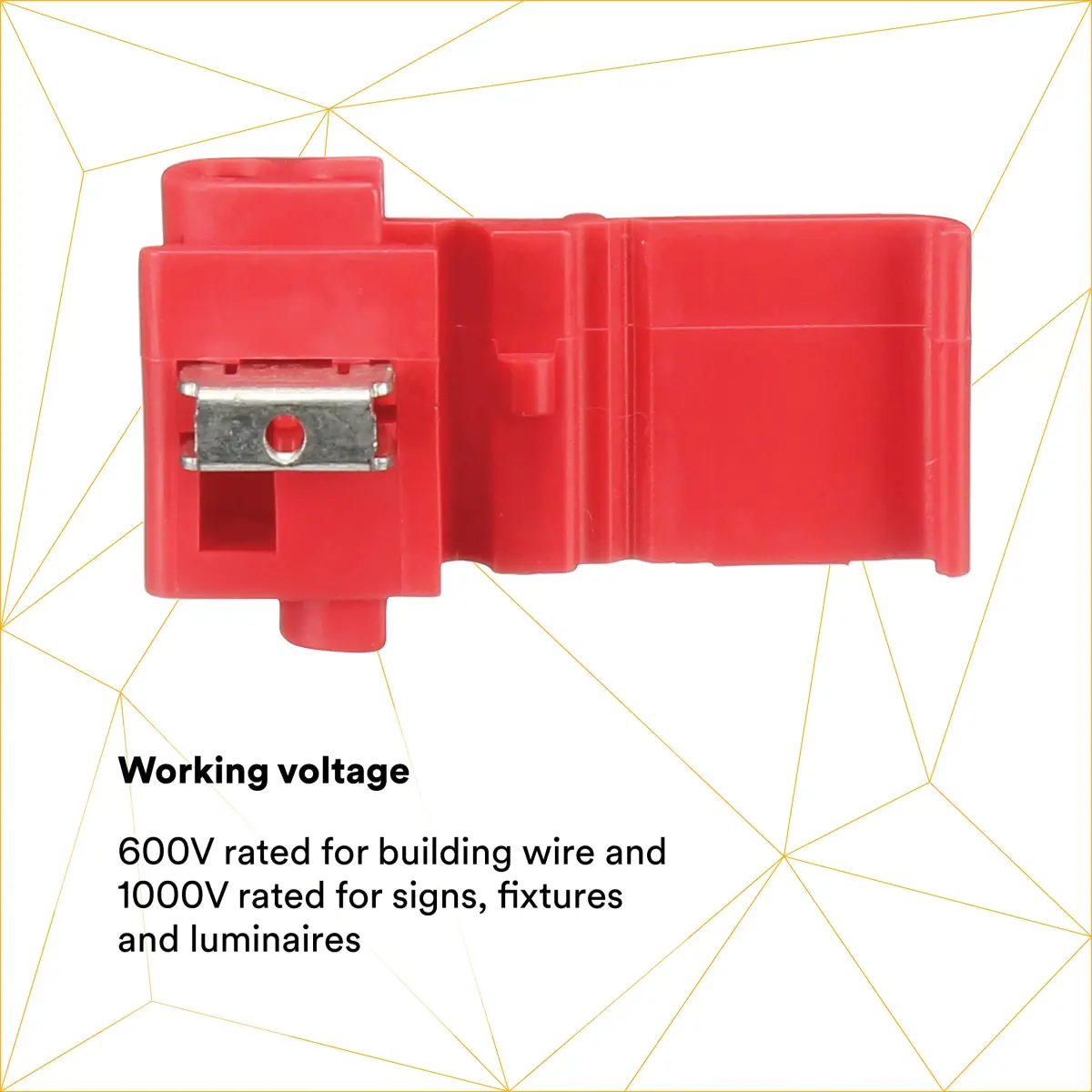 3M Scotchlok Electrical IDC 558-BULK Connector 22-16 AWG Red | 500 Pack - view 3