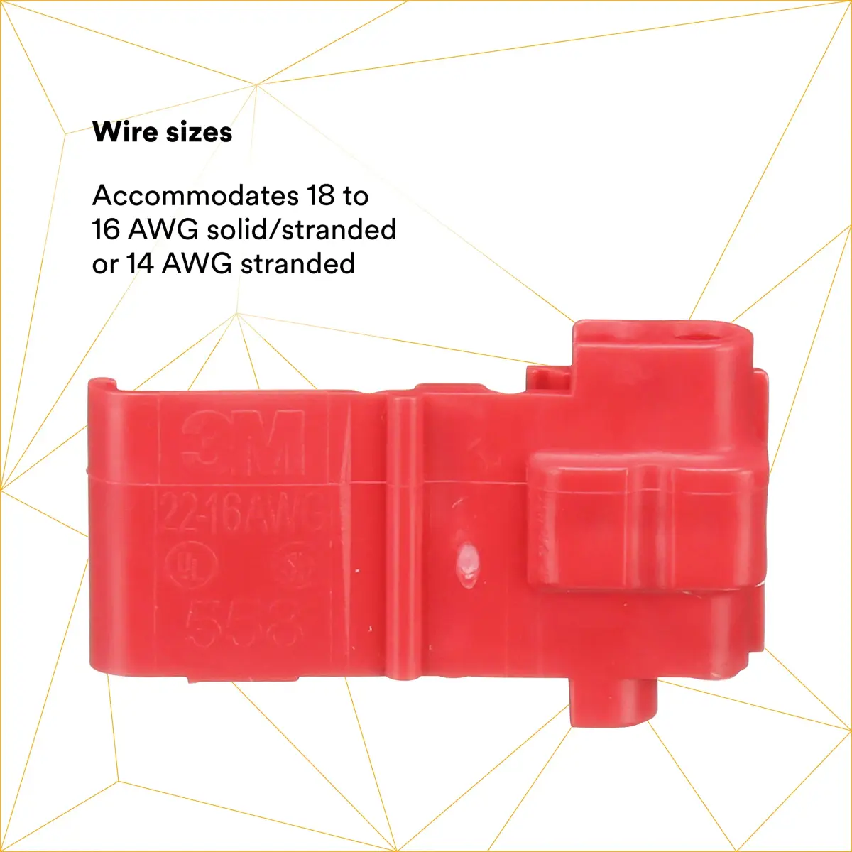 3M Scotchlok Electrical IDC 558-BULK Connector 22-16 AWG Red | 500 Pack - view 4