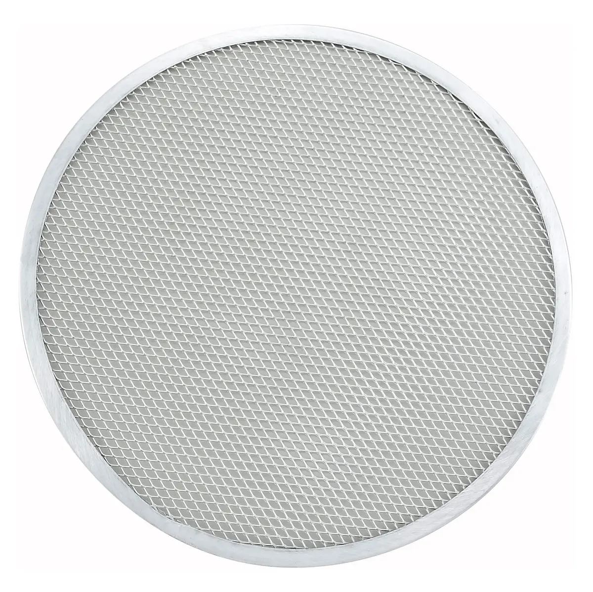 Winco 14-inch (35.56 cm) Aluminum Seamless Pizza Screen | Commercial Grade for Crisp Crusts - main product image