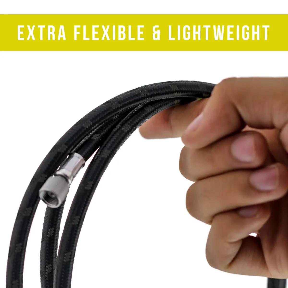 Master Airbrush Premium 6 Foot Nylon Braided Airbrush Hose with 1/8" & 1/4" Fittings - view 4