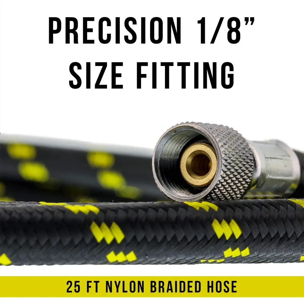 Master Airbrush Premium 25 Foot Nylon Braided Airbrush Hose with 1/8" BSP Fittings - view 2