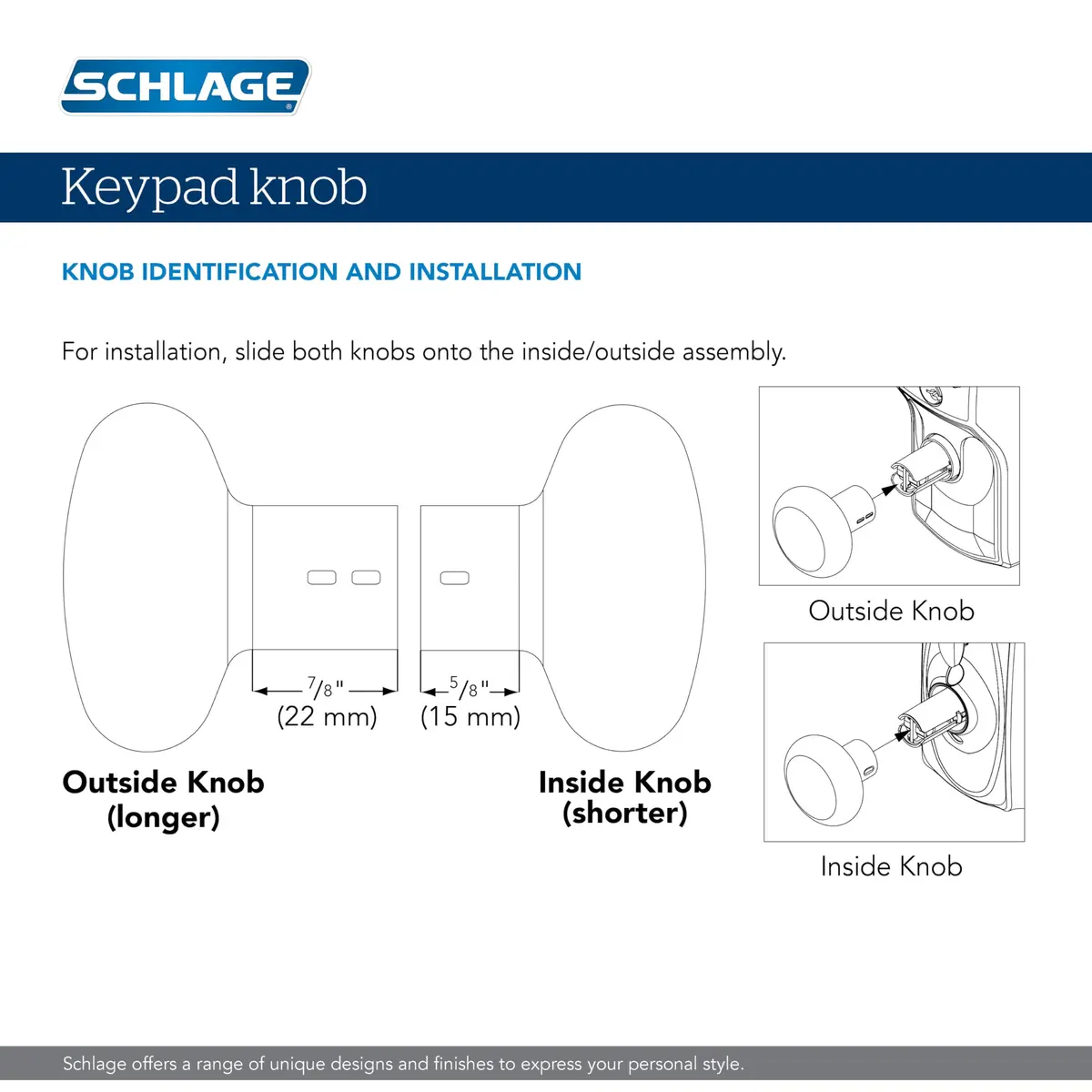 Schlage Electronic Keypad Lock, Camelot Lever Handle, Aged Bronze | Keyless Security for Homes & Offices - view 7