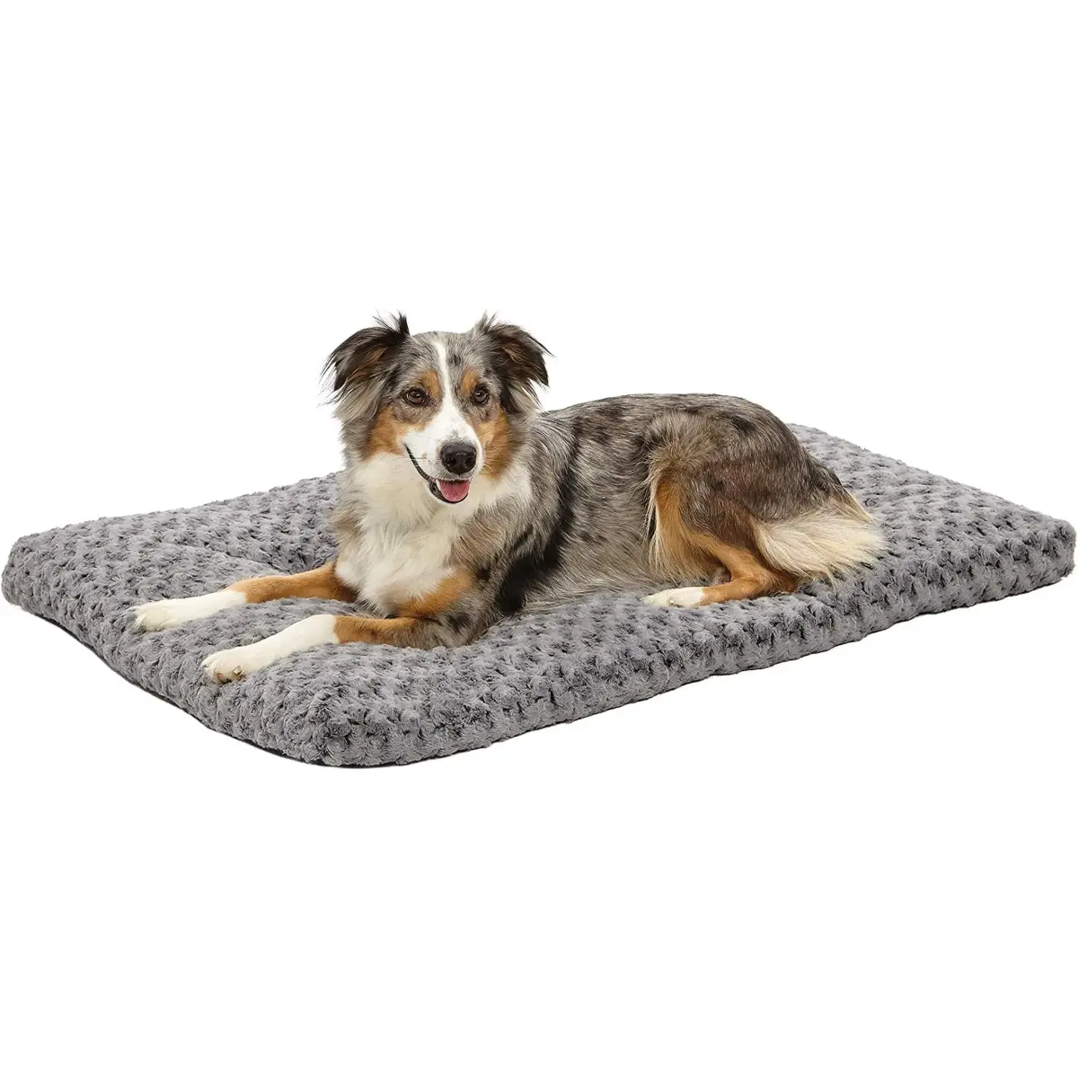 MidWest Homes for Pets Medium Mocha Ombré Swirl Plush Pet Bed 71cm x 51cm (28" x 20") | Cozy Crate Mat for Dogs & Cats - main product image