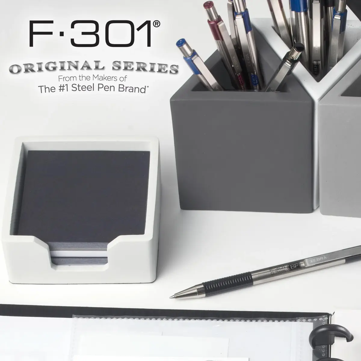 Zebra Pen F-301 Ballpoint Pen 0.7mm Fine Point, Black Ink, 12-Pack | Smooth Writing Instrument - view 5