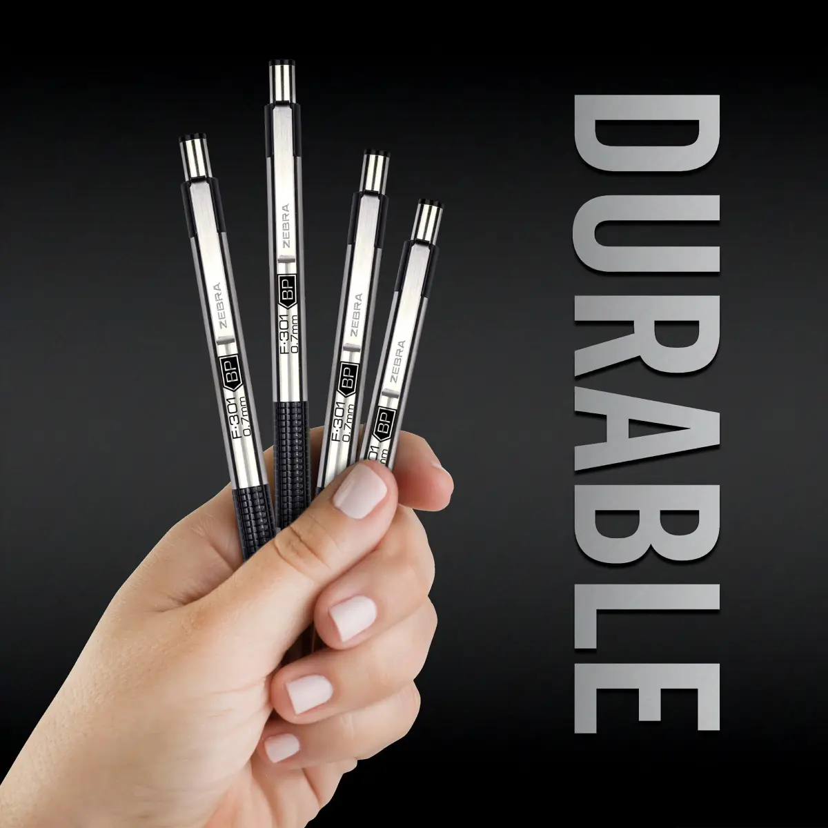 Zebra Pen F-301 Ballpoint Pen 0.7mm Fine Point, Black Ink, 12-Pack | Smooth Writing Instrument - view 2