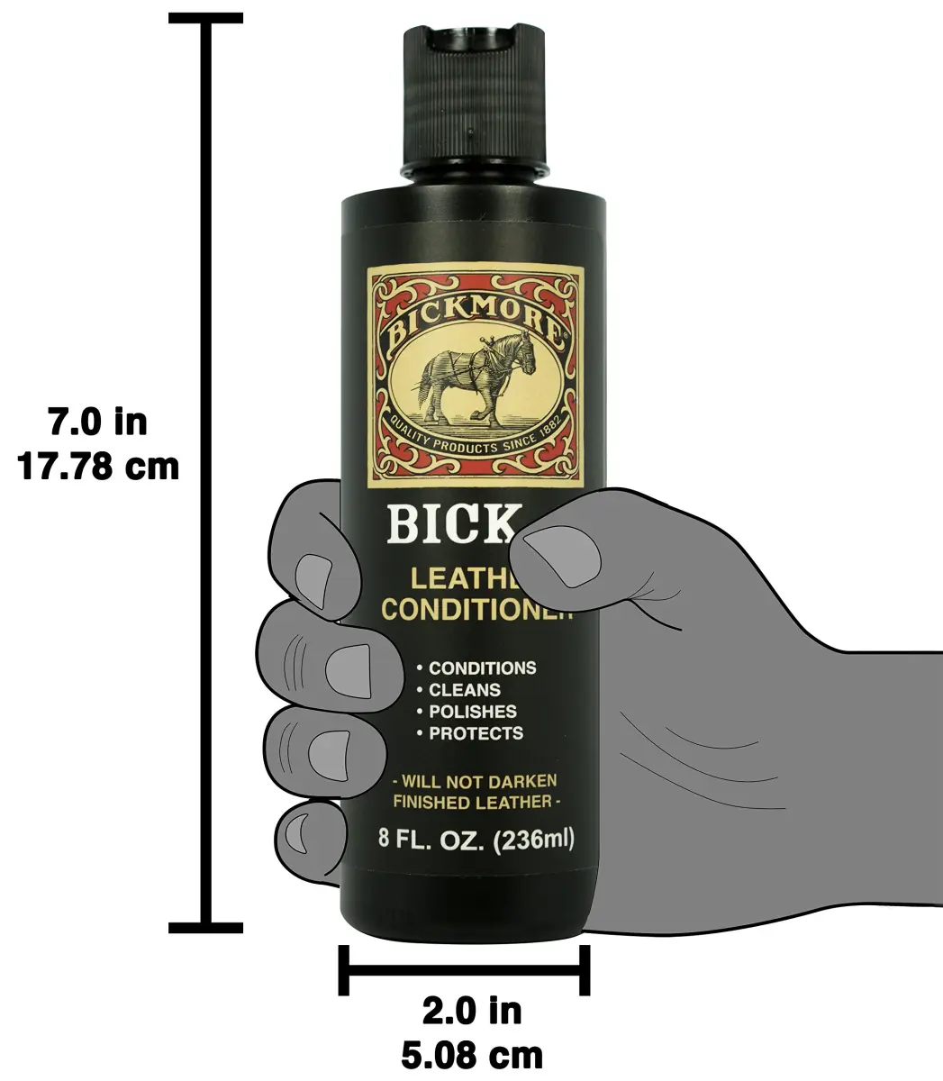 Bickmore Bick 4 Leather Conditioner & Cleaner 8 oz (237 ml) | Won't Darken Finished Leather - view 8