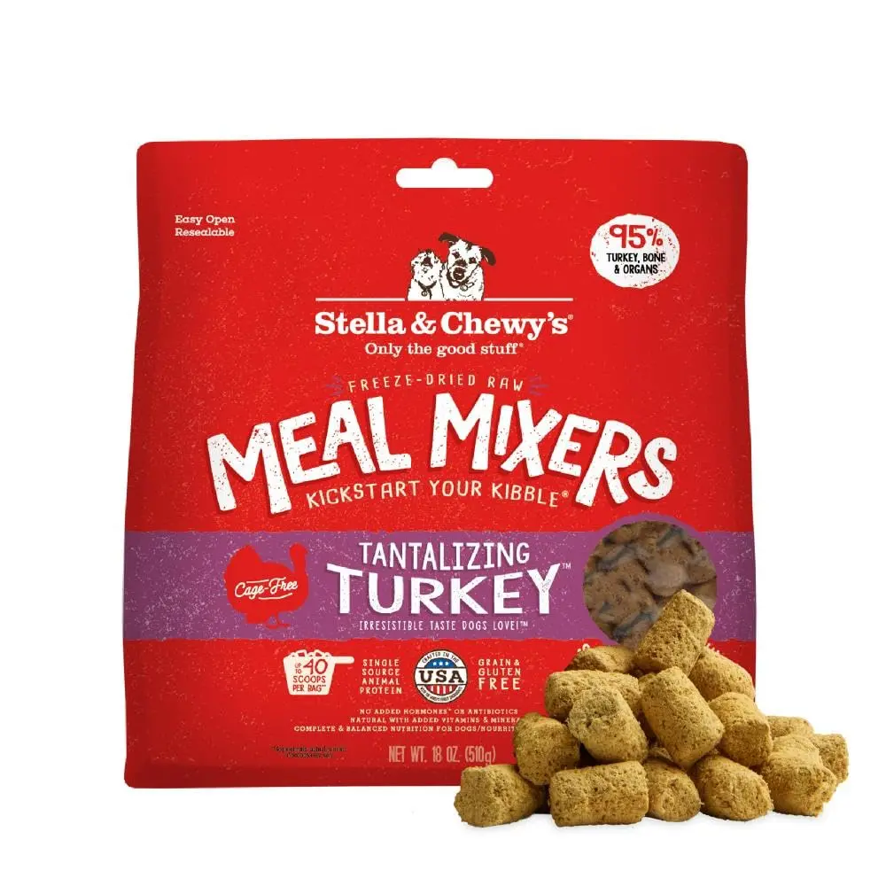 Stella & Chewy's Freeze-Dried Raw Turkey Meal Mixers for Dogs 18 oz (510 g) | Picky Eater Approved - main product image