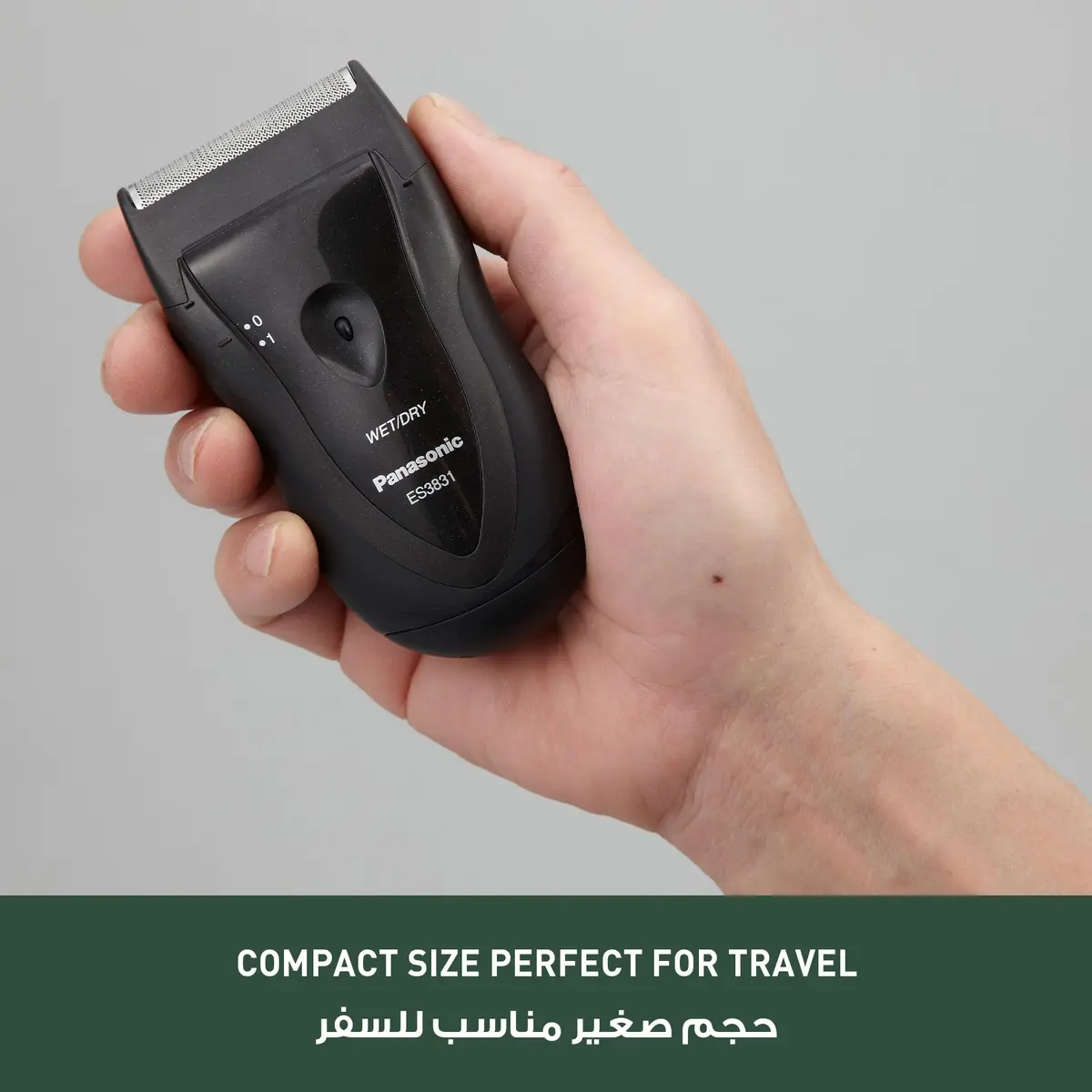 Panasonic Electric Razor for Men, Cordless Wet Dry Lightweight Shaver with Ergonomic Grip, ES3831K, Black | Close, Comfortable Shave - view 6