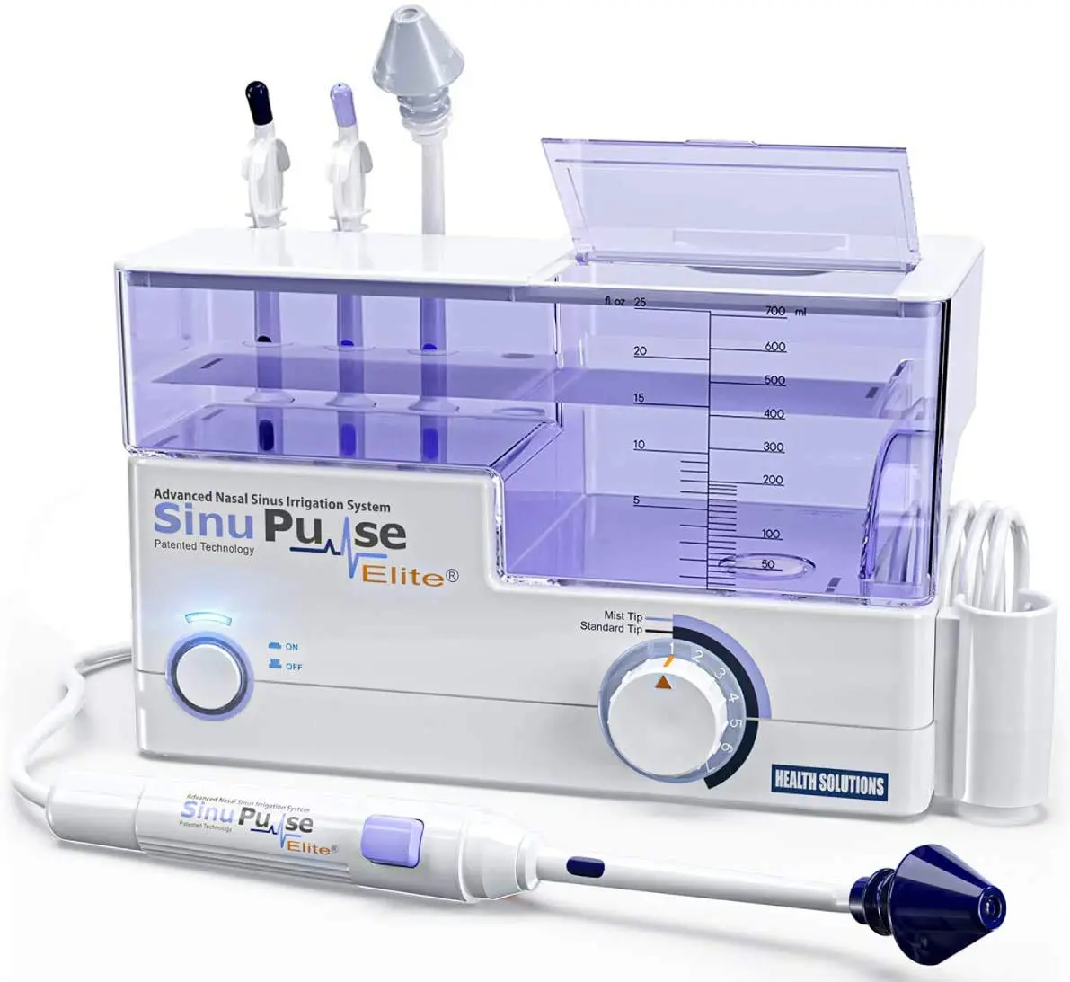 Health Solutions SinuPulse Elite Nasal Sinus Irrigation System 1 Count | Drug-Free Sinus Relief - main product image